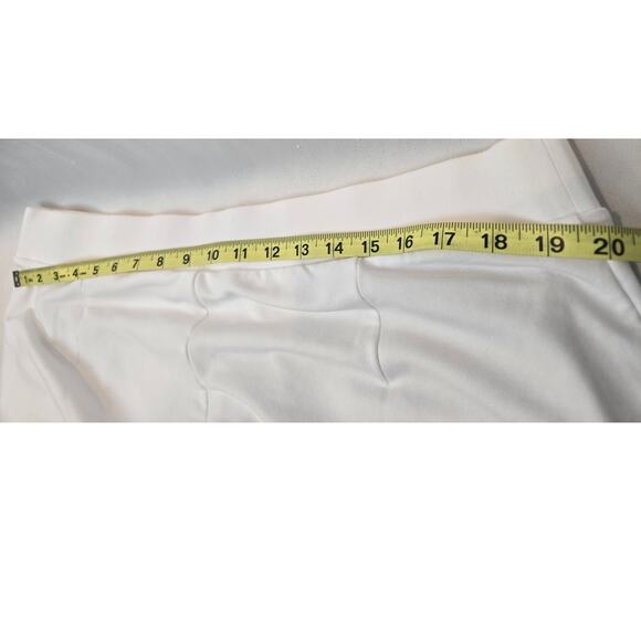 J. Jill Pure Jill Pull On White Slim Leg Cropped Stretch Pants Terry Womens 2X - Picture 7 of 8